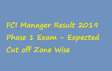 FCI Manager Result 2019