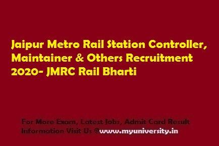 JMRC Recruitment 2020
