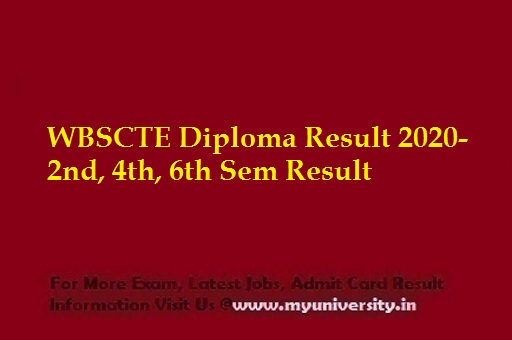 WBSCTE Diploma Result 2020