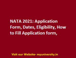 NATA 2021 Application Form