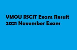 RSCIT Result 28 November 2021 Exam