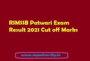 RSMSSB e Patwari Result Date 2021