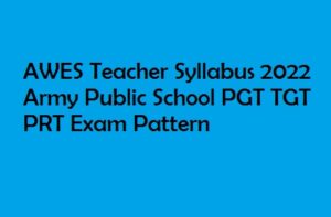 AWES Army Public School Teacher Syllabus 2022
