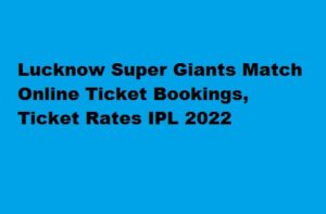 Lucknow Super Giants Match Tickets Online Booking- LSG Ticket Rates
