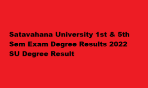 Satavahana University April Results 2022 SU MBA Result at satavahana.ac.in