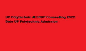 UP Polytechnic JEECUP Counselling 2022 Date jeecup.nic.in UP Polytechnic Admission Date