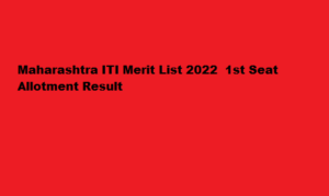 Maharashtra ITI Merit List 2022 admission.dvet.gov.in 1st Seat Allotment Result