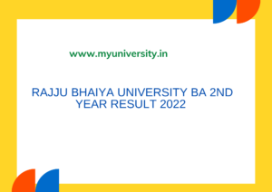 prsuprayagraj.in ASU Allahabad State University Result BA 2nd Year 2022