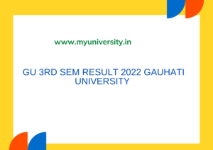 Gauhati University BA 3rd Semester Exam Result 2022