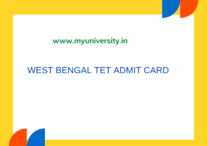 wbbpe.org Primary TET Admit Card Download 2022