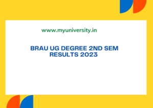 Manabadi BRAU UG Degree 2nd Sem Result 2023