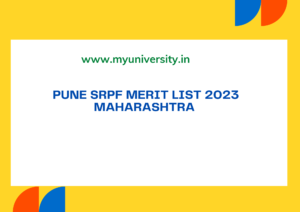 Pune SRPF Merit List 2023 maharashtrasrpf.gov.in GR 16 Result
