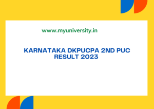 Karnataka DKPUCPA 2nd PUC Result 2023 dkpucpa.com 2nd PUC Karnataka Results