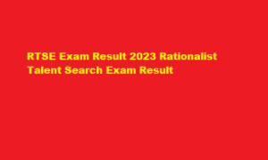 RTSE Ecam Result 2023 rationalist talent Search Exam Result at rtsexam.com