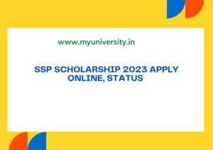 SSP Scholarship 2023 Apply online, Status at ssp.karnataka.gov.in
