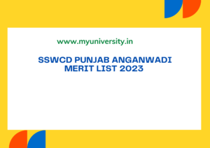 SSWCD Punjab Anganwadi Merit List 2023 Link at sswcd.punjab.gov.in Result