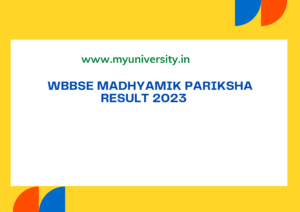 wbresults.nic.in Madhyamik Pariksha Result 2023 WBBSE Class 10th Result
