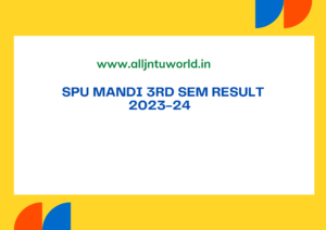 SPU Mandi 3rd Sem Result 2023-24 spumandi.ac.in SP University 3rd Sem Result