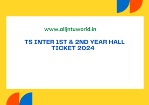 TSBIE Inter 1st 2nd Year Hall Ticket 2024 Manabadi tsbie.cgg.gov.in Intermediate Exam Date & Centre