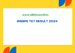 WBBPE TET Result 2024 wbbprimaryeducation.org TET Cut off Marks & Merit List